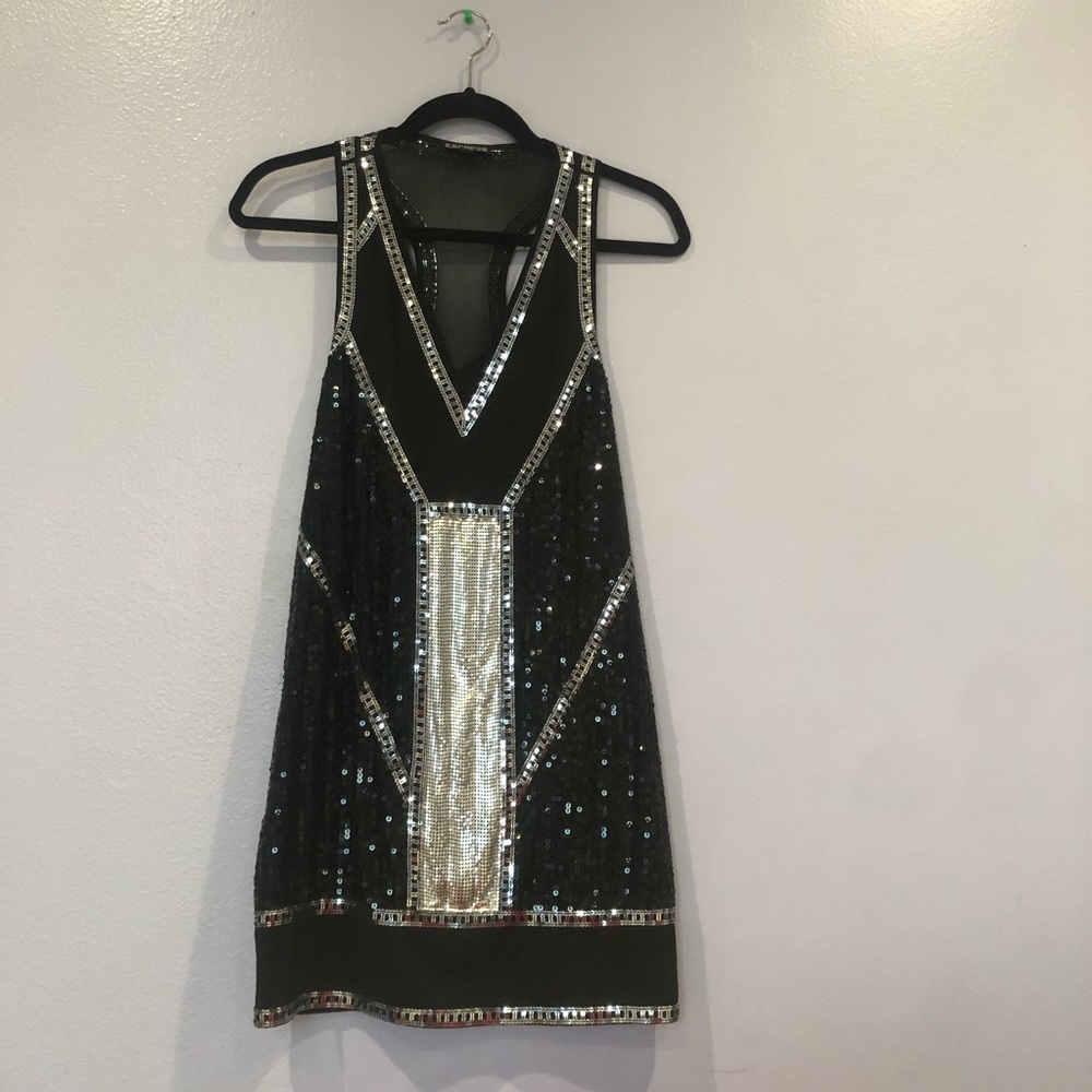 Sequin Shift Dress